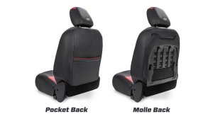 Jeep Wrangler JLU 392 Edition Front Seat Covers - PRP Seats - Molle Back - Black/Red - `20-`27 Jeep Wrangler JLU 392 Edition Front Seat Covers - PRP Seats - Molle Back - Black/Red - `20-`27